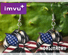 [DJ] USA Skull Earrings
