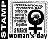 stamp Woman day