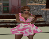 Pink Heart Ruffle Dress