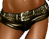 !JR! LEATHER SHORTS BROW