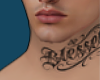 Blessed Neck Tattoo