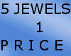 [m58]Hearts 5 Jewels Set