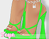 baddie green heels