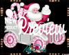 *D* Pink Santa Wall Deco