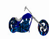 blue skull bike