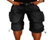 BLACK CARGO SHORTS