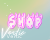 V ! Shop Sticker