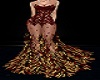 Golden red gown. RQ