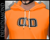 Dd-Tank Hoodie Orange