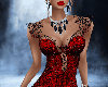 Red Lace Sparkle Dress