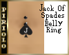 Jack of Spades BellyRing