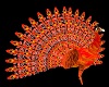 Animated Orange Peacock