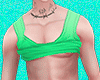 Rolled Tank Top Green