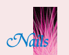 pink flair nails