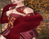MxU-Wine Fluffy Coat