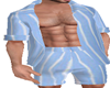 Blue and White Pajamas