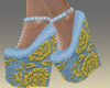 (7K)Denim Shoe Wedges