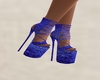 Deep Blue Strappy Heels