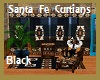 Santa Fe Curtains- Black