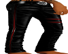 Dark Leather Red Jeans