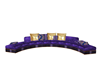 Purple & gold couch