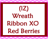 Wreath Ribbon XO Berries