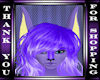 purple furry ears f&m