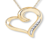 gold /diamond heart