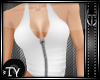 *TY Zip Halter - white