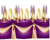 Purple & Gold  Head Tabl