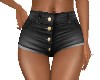 BLACK BUTTON FLY SHORTS
