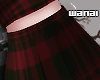 w. Red Plaid Skirt