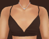 Patched Brown Bra