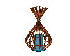 Wicker & Teal Candle