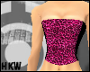 Pink Leopard Bustier