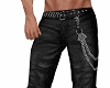 Leather Rip. Pant Biker