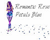 Romantic blue rose petal