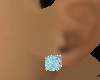 Womans Aquamarine Studs