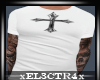 Cross White T-shirt+Tats