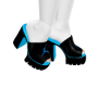 D Clogs in Aqua Blue