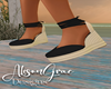 Mattie Black Wedges