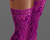 H/Purple Crochet Heels