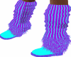 SM Purple Furry Boots