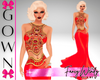Red & Gold Opulence Gown