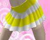 [Y] Yellow striped skirt