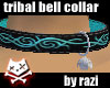 Teal & Blk Tribal Collar