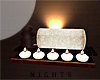 Candles + Rolled Towel