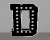 Black Letter D Sign