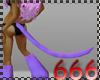 (666) kitty purple tail
