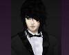 Damon Vampire Diaries Groom Wedding Tuxedo Black Suit Formal HOT